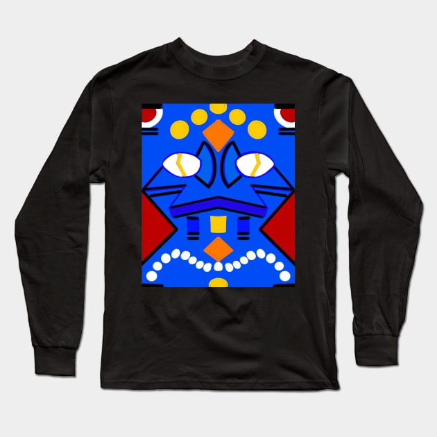 Kente Kinte cloth iv traditional indigenous pattern design inspired by Ghanaian kenten weaving Long Sleeve T-Shirt by Artonmytee